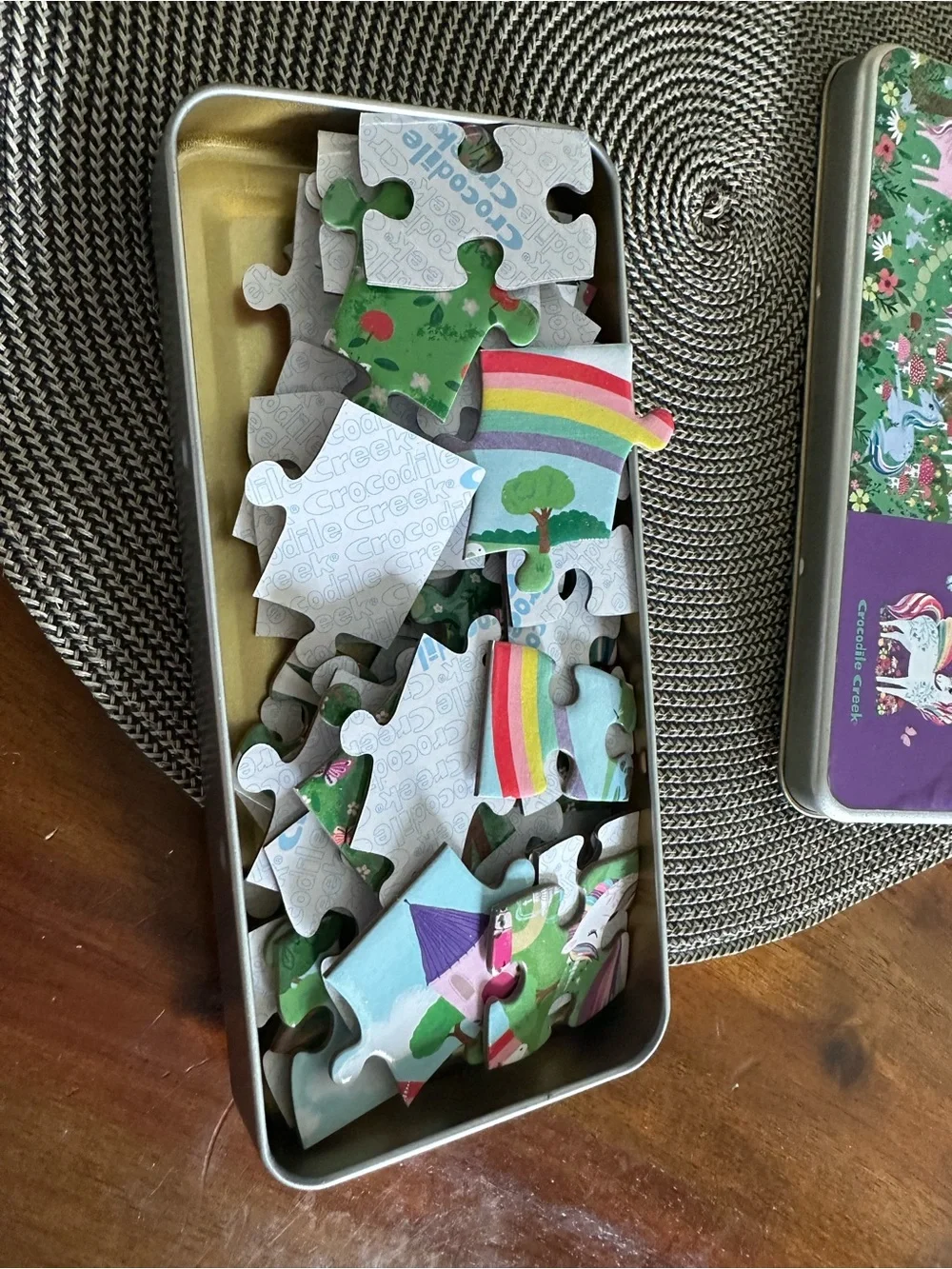Unicorn Dreams Puzzle Tin - Colorful Unicorns